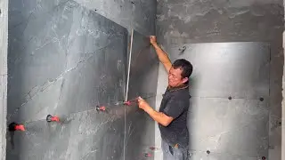 Construction Techniques And Correct Installation Of Bathroom Wall Tiles Using 60 x 120cm Sized Tiles