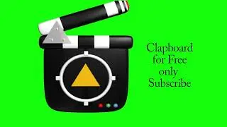 clapboard | clapper board | clapper board on green screen | 3D Clapperboard