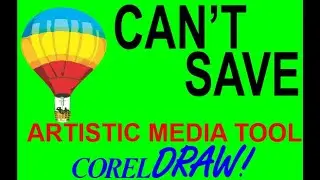 CorelDraw Tips & Tricks NO save Button with the Artistic Media Tool