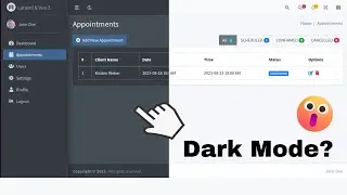 How to Implement Dark Mode in the AdminLTE Theme Using Laravel, Vue 3, Pinia, and LocalStorage?