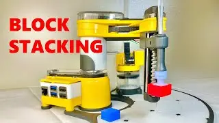 I built a Block Stacking Robot with stereo camera.