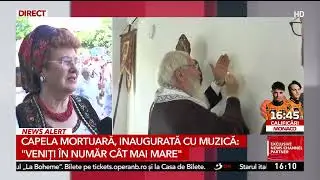 Capela mortuară a unui sat, inaugurată cu un concert al cântăreței Veta Biriș