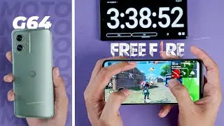 Moto G64 5G Freefire Gaming Test 🤯⚡️| Gaming Performance Test | Battery Drain Test