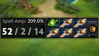 209% Spell Amp on Zeus in Dota 2