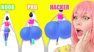 NOOB vs PRO vs HACKER en carreras de twerk | Luna Juega