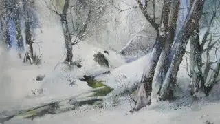 Часть 1я. Мастер - класс: Акварельная живопись - Письмо по сырой основе.