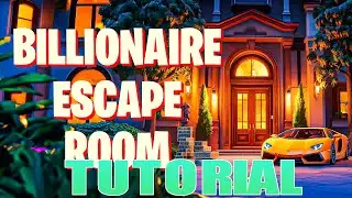 BILLIONAIRE ESCAPE ROOM ALL LEVELS FORTNITE TUTORIAL