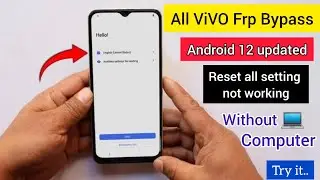 vivo y16 frp bypass android 12/13 reset all setting not working without computer solution