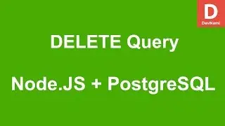 Node.JS How to DELETE query in PostgreSQL Database