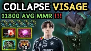 🔥 COLLAPSE VISAGE Offlane Highlights 7.35d 🔥 Offlane God Collapse RANK 10 - Dota 2