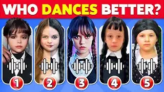 Who is Better Dancer? Wednesday Dance 🖤💃 Salish Matter, Jenna Ortega, Like Nastya, Diana, Kassie