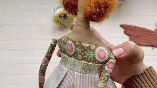 🇺🇦Пришиваем пояс и ручки кухонной куклы Тильды #8 | Belt and hands for kitchen Tilda Doll