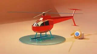 Low Poly Helicopter blender 3.3 | Basic Modeling Tutorial for beginners