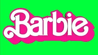 Barbie The Movie Green Screen Logo Loop Chroma Animation