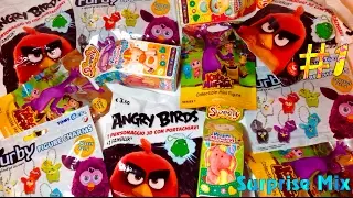 Поединок СЮРПРИЗОВ #5/1 - ФЁРБИ Furby,  ANGRY BIRDS В Кино - брелоки, КАТЯ и МиМ-МиМ, милые SWEETY