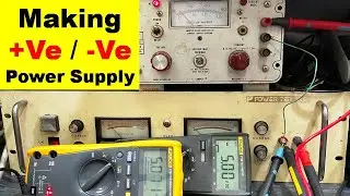 {665} How To Make +ve -ve Power Supply, Dual Power Supply