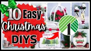 Top 10 BEST Dollar Tree DIYs for CHRISTMAS & Holiday CRAFTS & EASY Decor For The HOME and GIFTS