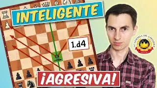 ¡Juega así! 👊 RESPUESTA agresiva e INTELIGENTE contra 1.d4 (Gambito ENGLUND)