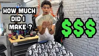 How much does a 17 year old Barber make in a Day!