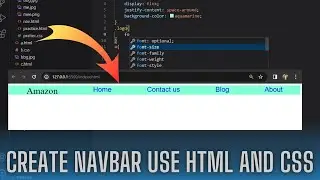 Navabar create using HTML+CSS | How to make Nav-bar for web sites