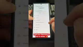 Find your Samsung if lost or stolen