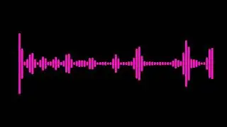 Pink audio spectrum waveform animation