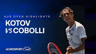 Pavel Kotov v Flavio Cobolli | Round Two | Australian Open 2024 Highlights 🇦🇺