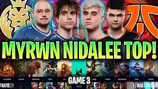 MYRWN VUELVE A SACAR A NIDALEE TOP! *MUY ÉPICO* | MDK vs FNC Game 3 LEC SEASON FINALS 2024 ESPAÑOL