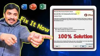 Microsoft Activation Wizard Issue Solved | 100% Working