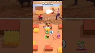 Brawl Stars Real Life vs Game 2 #brawlstars #brawlstarsshorts