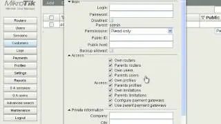 MikroTik User Manager
