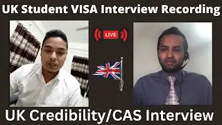 UK Student Visa Interview Questions & Answers 2023 | UK CAS Interview |Credibility Interview UK 2023