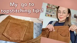 How to get neat topstitching! Sewing tips tutorial