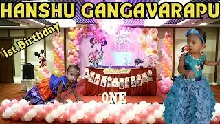 Hanshu Gangavarapu First Birthday celebration || Baby Girl || Birthday Theme || 1st birthday