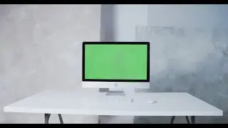 Office Computer Green Screen