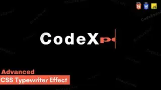 Advanced Typewriter Effect Using HTML CSS & JavaScript | CodeXpool