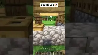 Minecraft 5x5 House🏠 #shorts