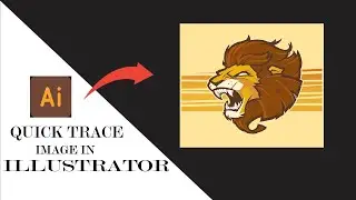 How to Auto Trace an Image in Illustrator in 60 seconds! illustrator skill