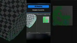 Straighten Curved UVs in Maya! #3dmodeling #autodeskmaya #gamedev