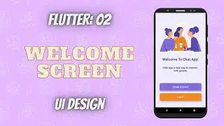 Flutter Welcome Screen UI - Speed Code