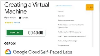 Creating a Virtual Machine |  GSP001  | Google Cloud Skills Boost | QUICK-GCP-LAB | 2024 