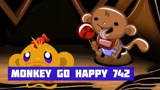 Monkey GO Happy: Stage 742 — Cookie Monster · Free Game · Walkthrough