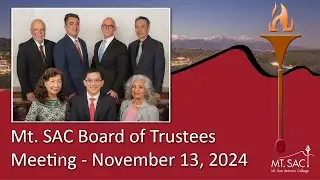 Mt. SAC Board of Trustees November meeting