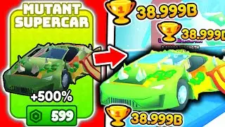 I Bought FASTEST MUTANT SUPER CAR and RACED FINAL BOSSES in Roblox Car Race Simulator..