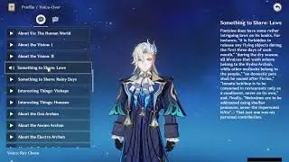 NEUVILLETTE ALL VOICE LINES (ENGLISH)