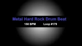 Hard Dark Rock Drum Track 120 BPM, Drum Beats for Bass Guitar, Instrumental Drums Beat ZZX