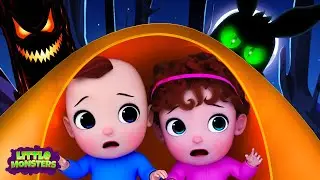 Who's There? | Something in The Camp | Nursery Rhymes & Kids Songs | Little Monsters