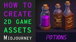 Creating High Quality 2D Game Assets: How to Generate Magic Potion Sprite Sheets with Midjourney