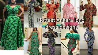 Cute Ankara Long gown styles 2024 | Ankara styles for ladies | Ankara dresses