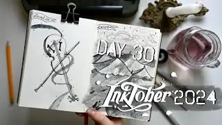 Inktober Day 30: Violin • Inktober 2024 • lets play some spooky music